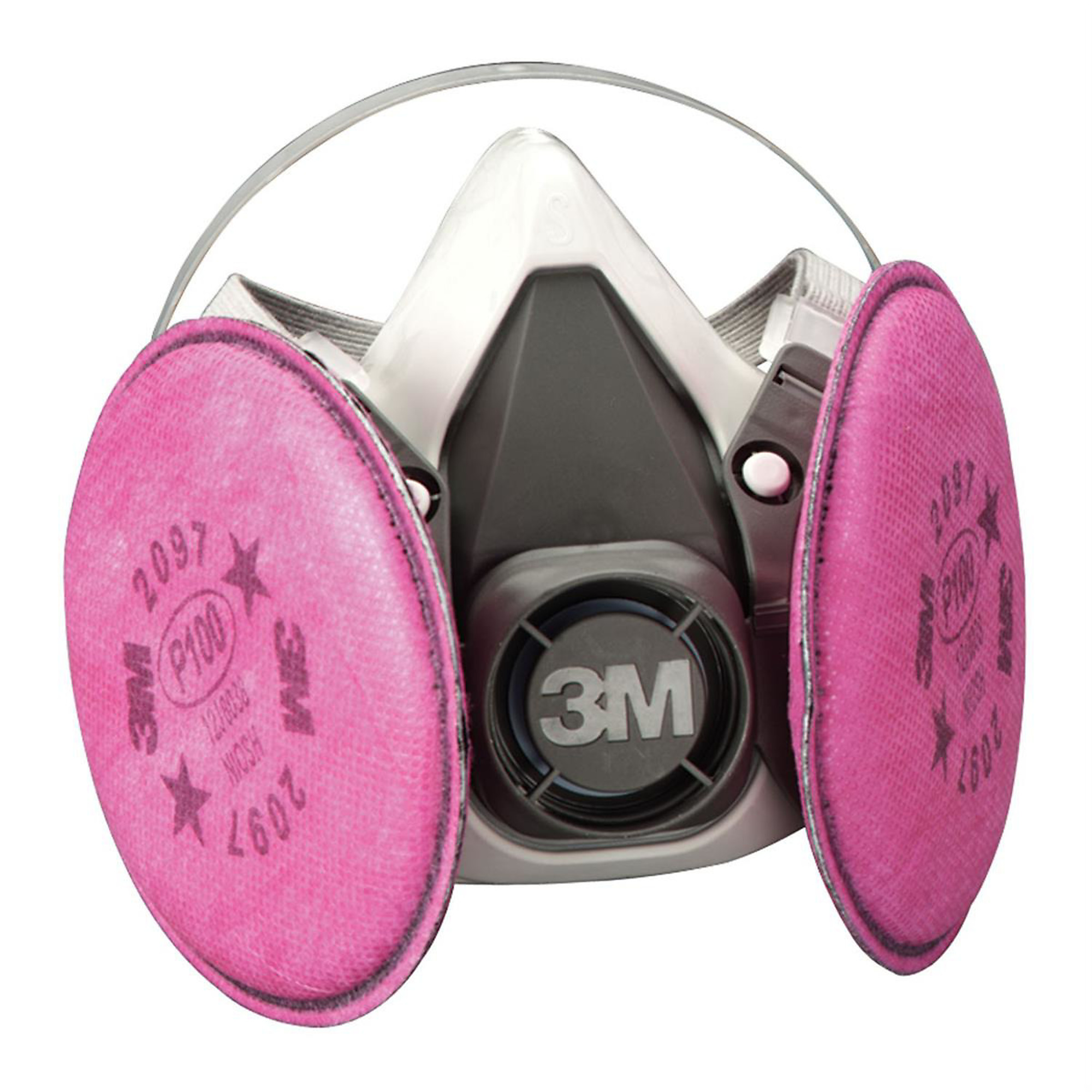 3M Half Facepiece Respirator Packout — Large, P100 Particulate Filters, Model# MMM7183